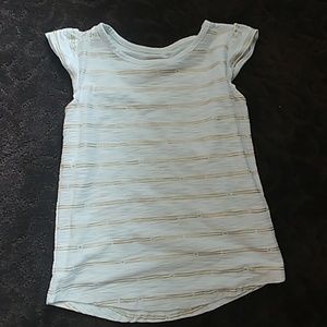 Gold and white shirt